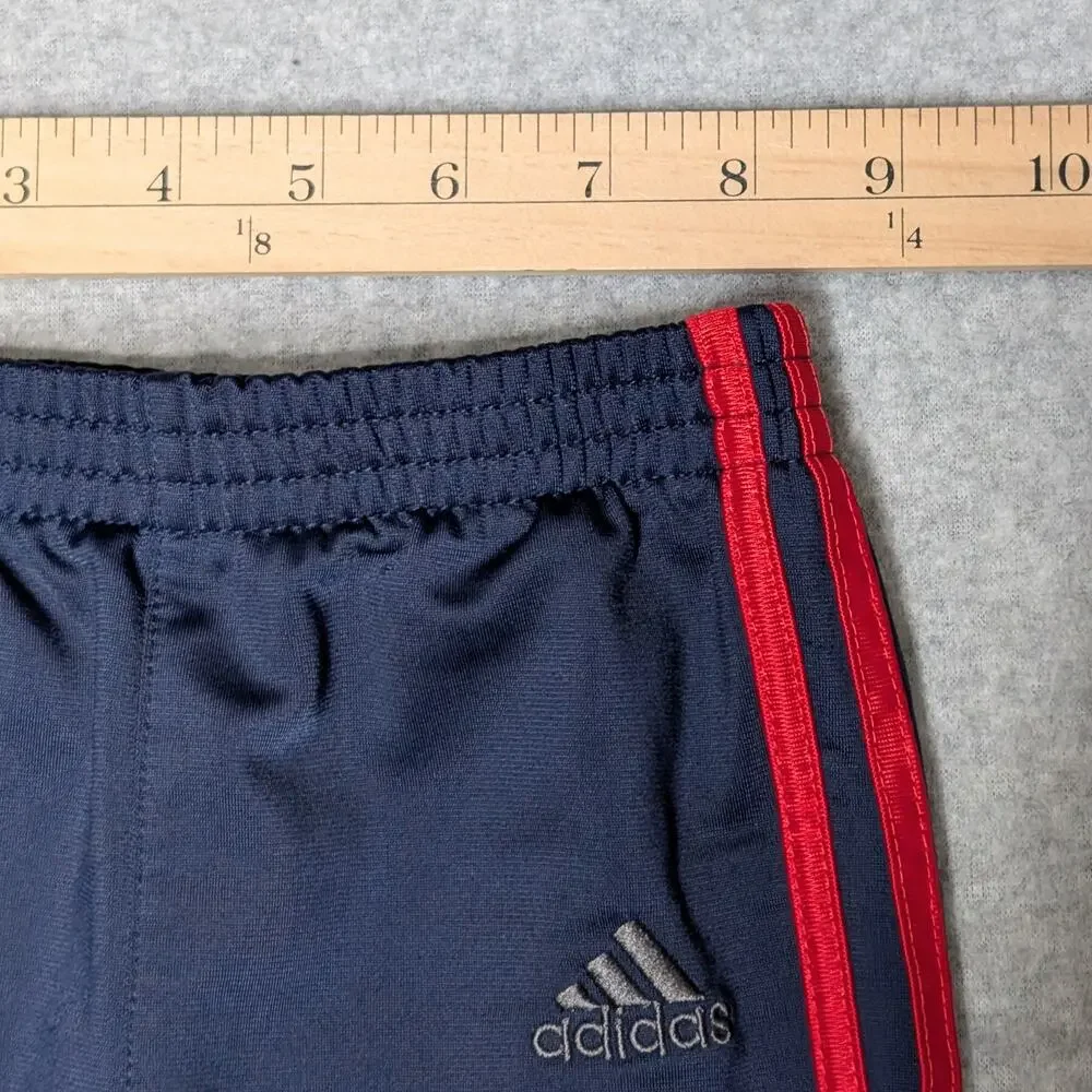 Adidas Tricot Track Suit Toddler 24 Months Full Zip Navy Red Gray Sporty Retro
